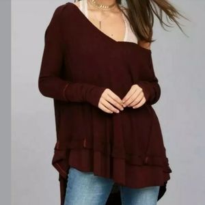 FREE PEOPLE We The Free Laguna Slouchy Thermal Top